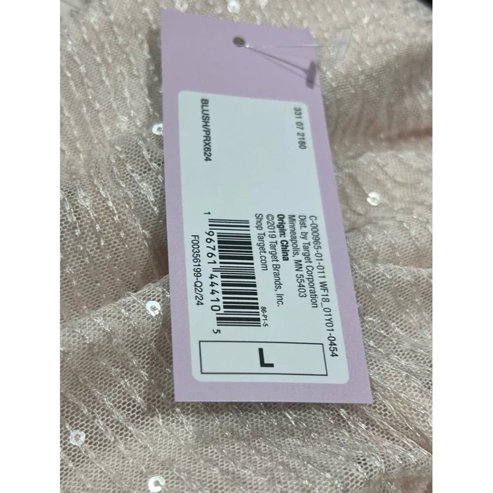 Wide Leg Pink Holiday Sequin Pants ~ Wild Fable ~ Size: L ~ NWT - Picture 5 of 6